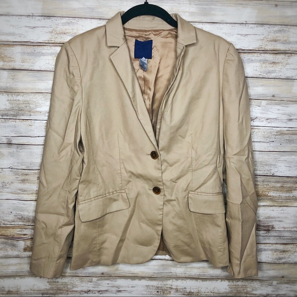 J. Crew Khaki Blazer Size 6
